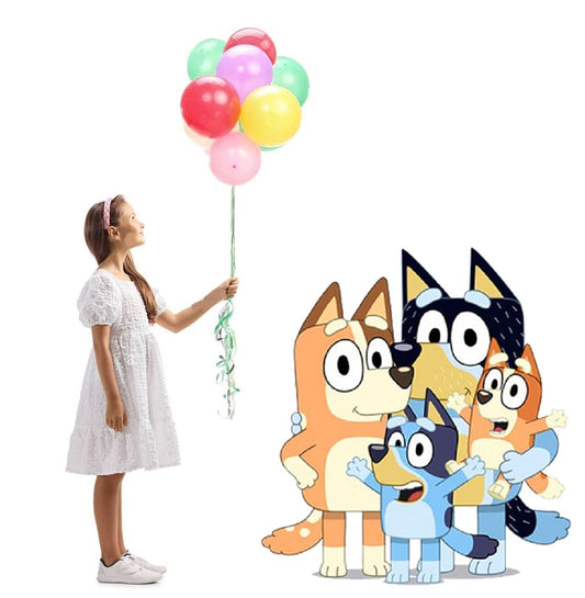 Bluey Family Birthday Party Baby Shower Life Size Cardboard Cutout Yard Sign Prop Stand