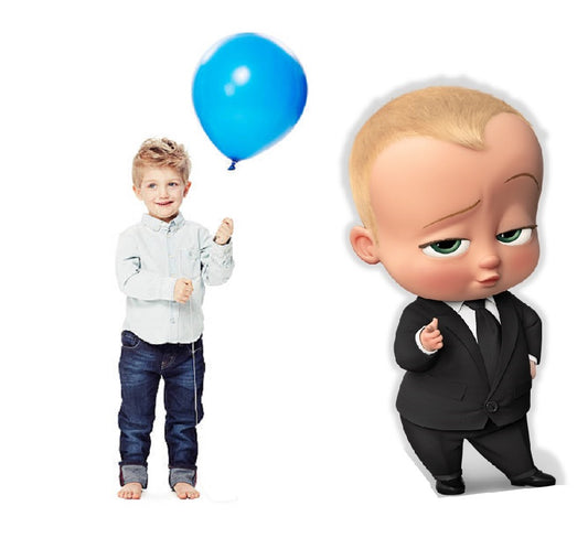 Boss Baby Boy Birthday Party Gift Baby Shower Life Size Cardboard Cutout Yard Sign Prop Stand