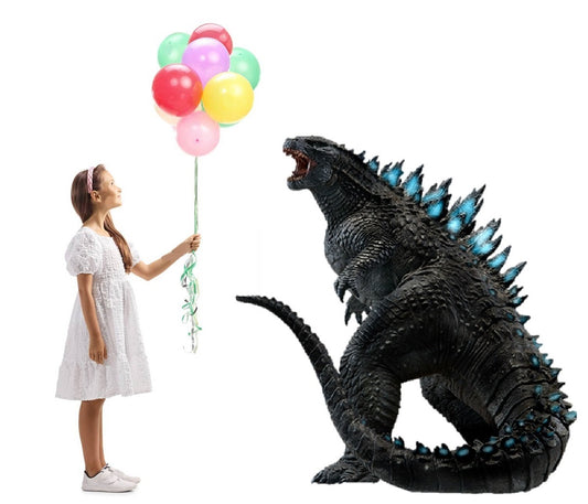 Godzilla vs Kong Godzilla Birthday Party Baby Shower Life Size Cardboard Cutout Yard Sign Prop Stand