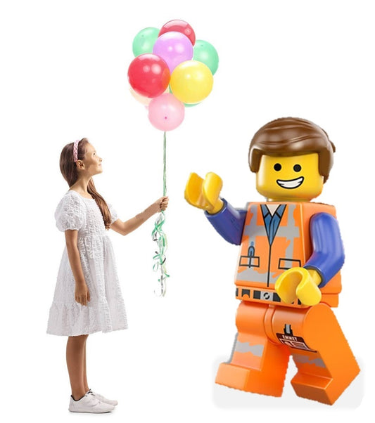 Legoland Lego Emmet Birthday Party Baby Shower Life Size Cardboard Cutout Yard Sign Prop Stand
