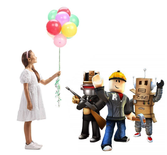 Roblox Group Birthday Party Baby Shower Life Size Cardboard Cutout Yard Sign Prop Stand